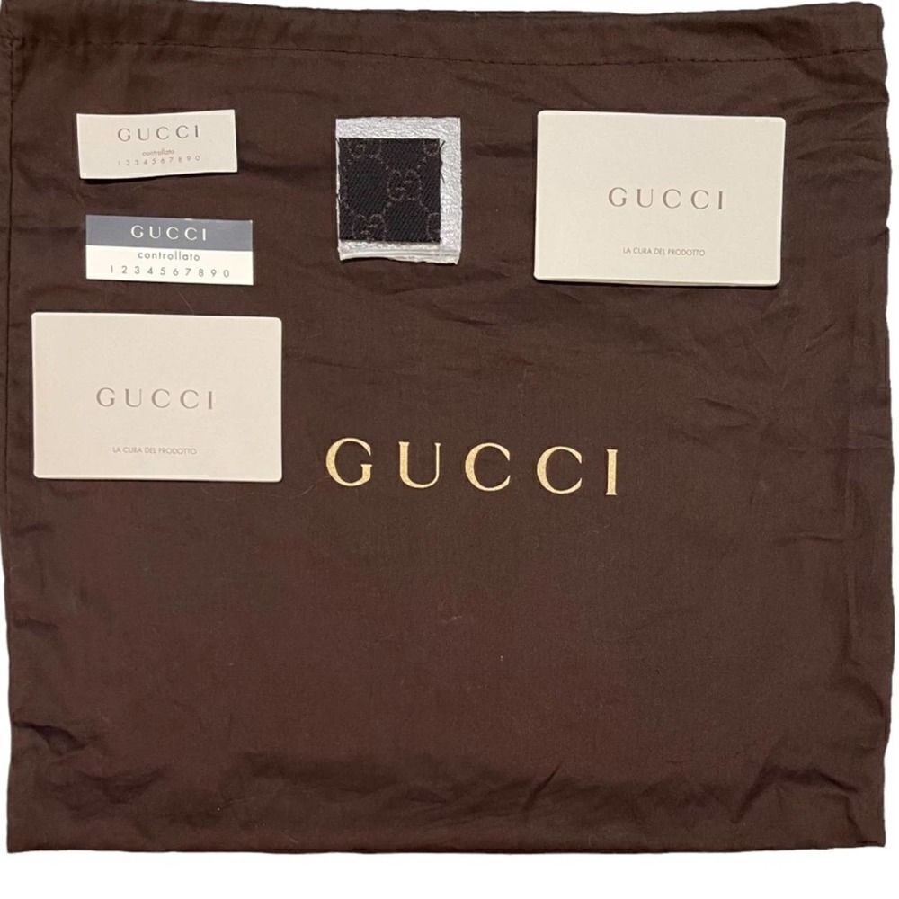 Authentic Gucci Guccissima Abbey D Ring Cross Body Brown Handbag - Picture 9 of 10